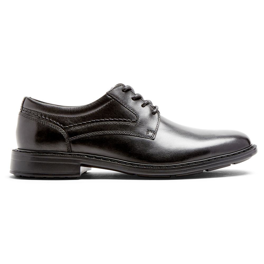 Sapatos Oxford Rockport Tanner Plain Toe Homem - Pretas ( 756-IFSQAT )